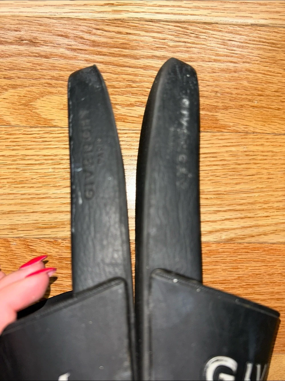 Givenchy Black Logo Slide Sandals